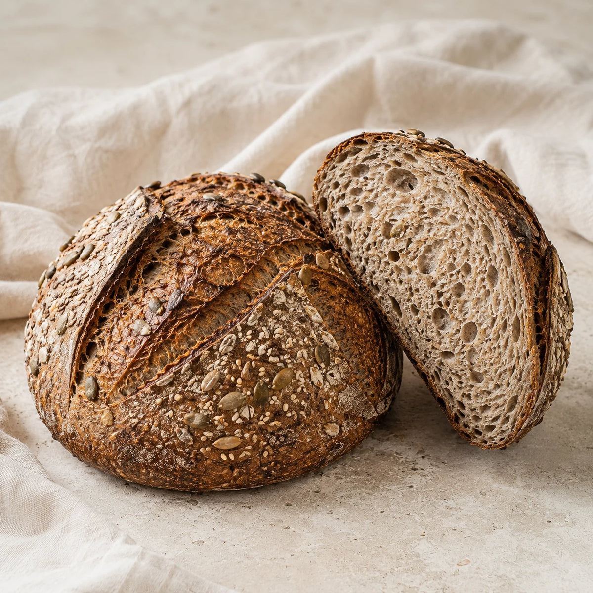 Wholemeal seeded sourdough 1kg