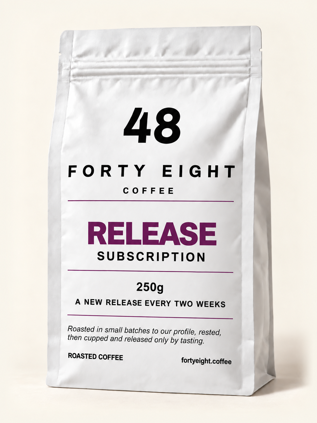 ROTATING RELEASE — 1kg — white direct-print pouch