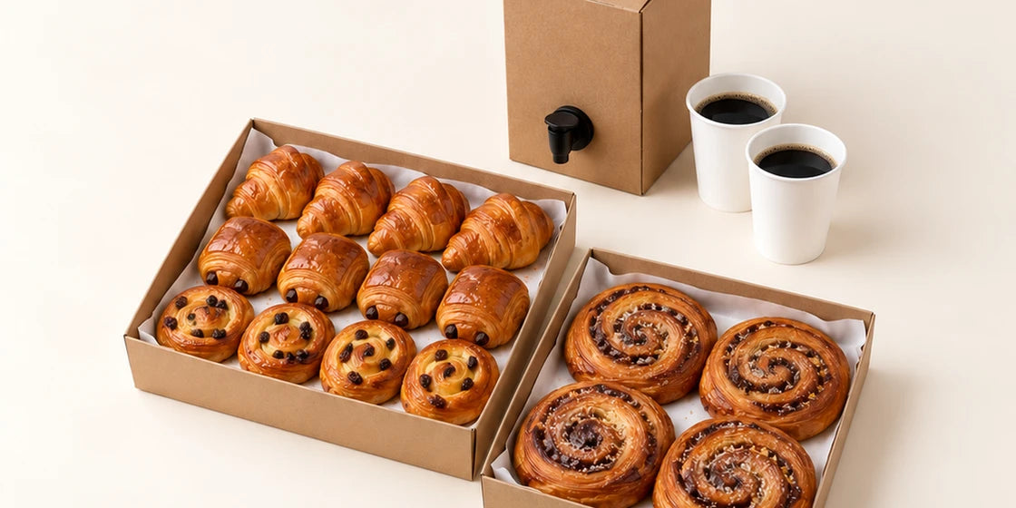 Breakfast catering selection