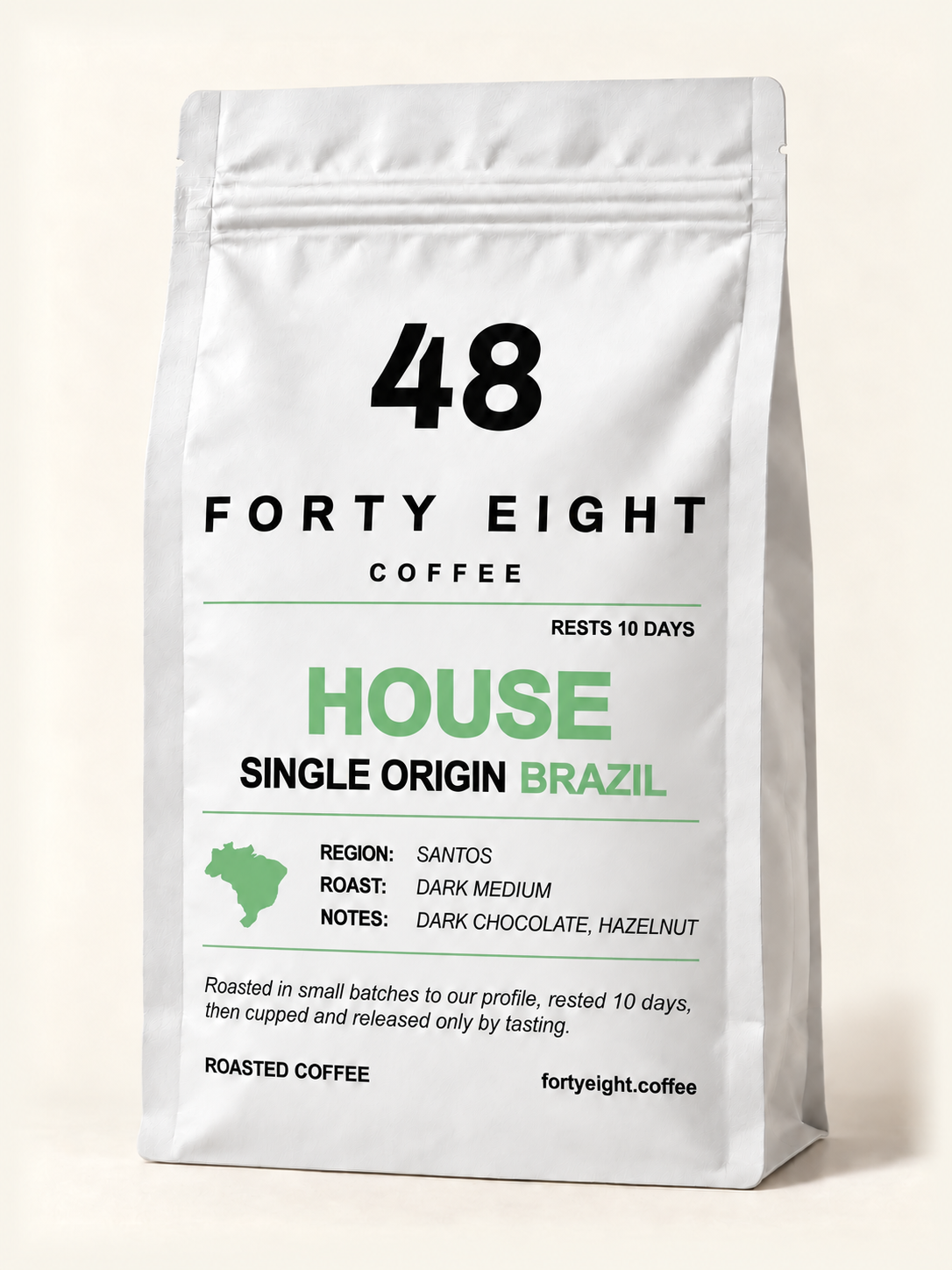 HOUSE — Brazil 1kg trade bag, Forty Eight