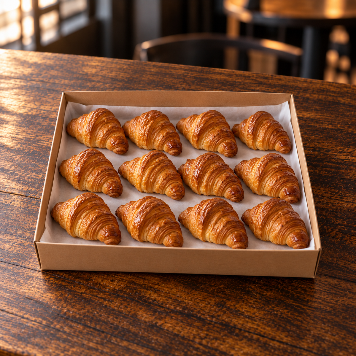 Box of twelve mini croissants