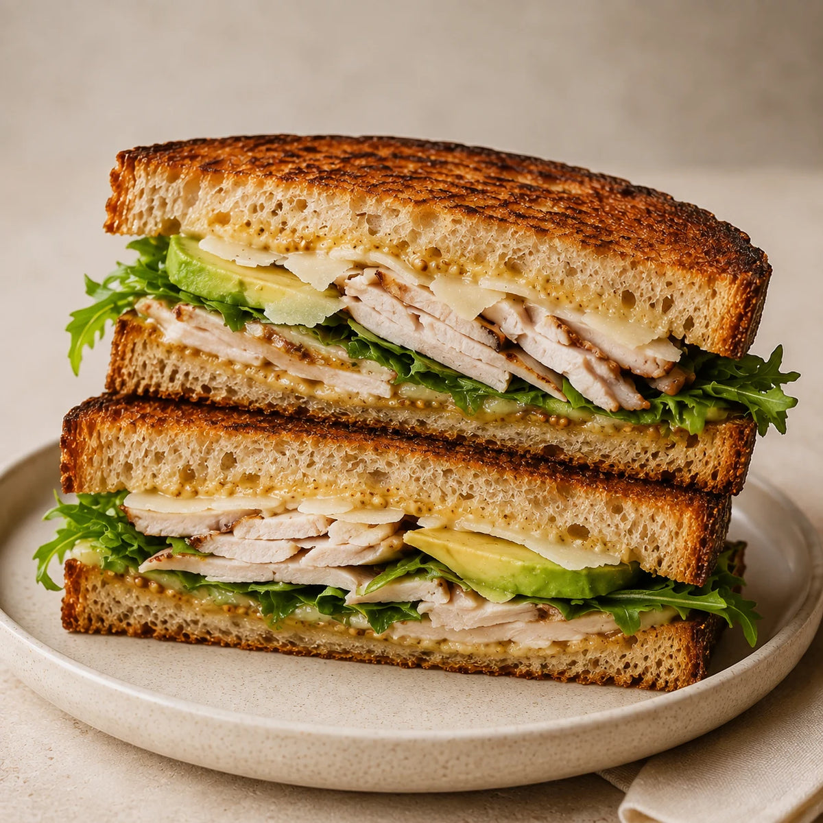 THE CLUB toastie on 48-hour sourdough