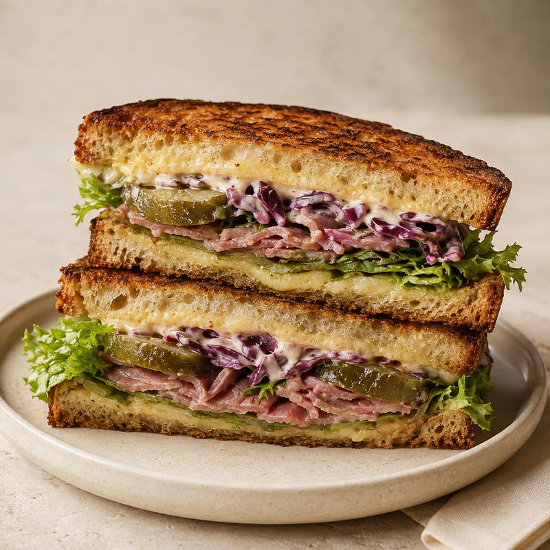 Salt Beef toastie on 48-hour sourdough