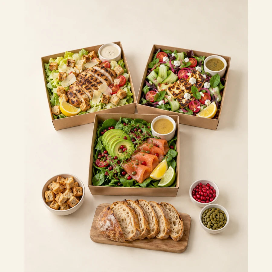 Illustrative serving suggestion: Salad Table for 12