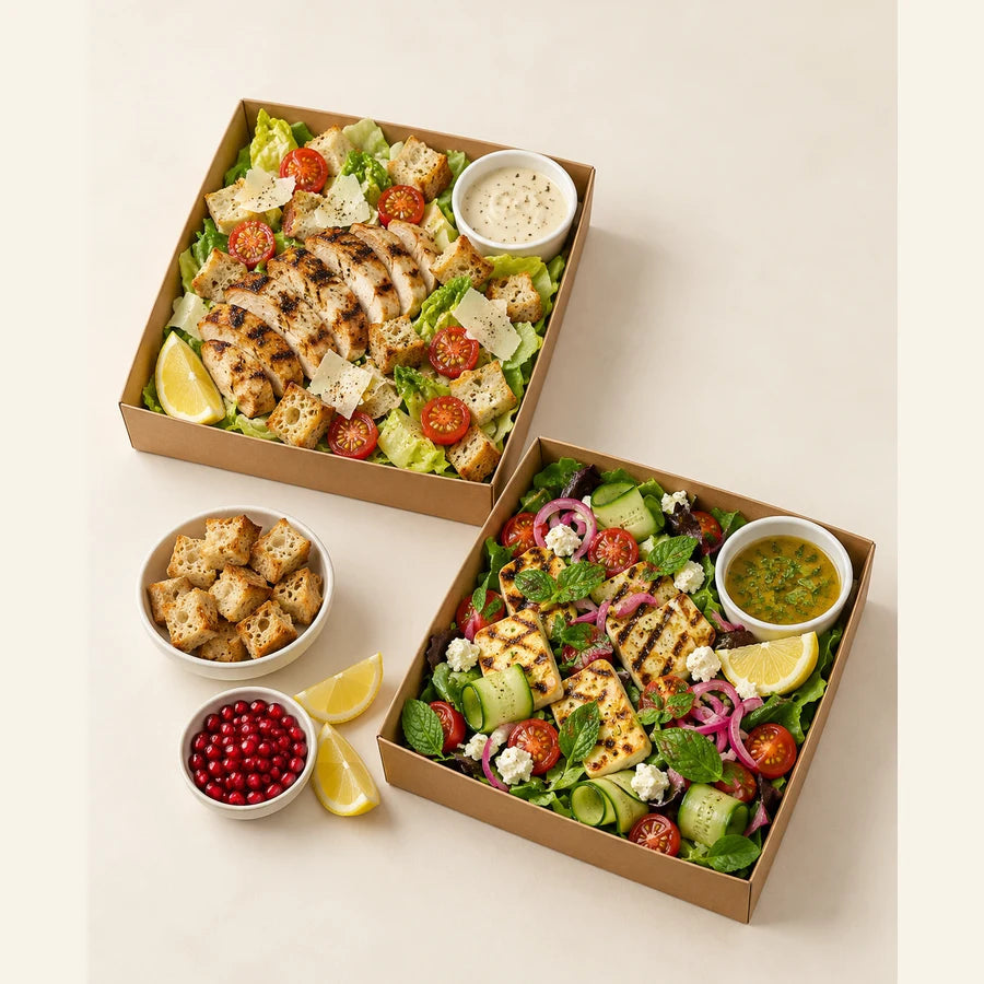 Illustrative serving suggestion: Salad Table for 8